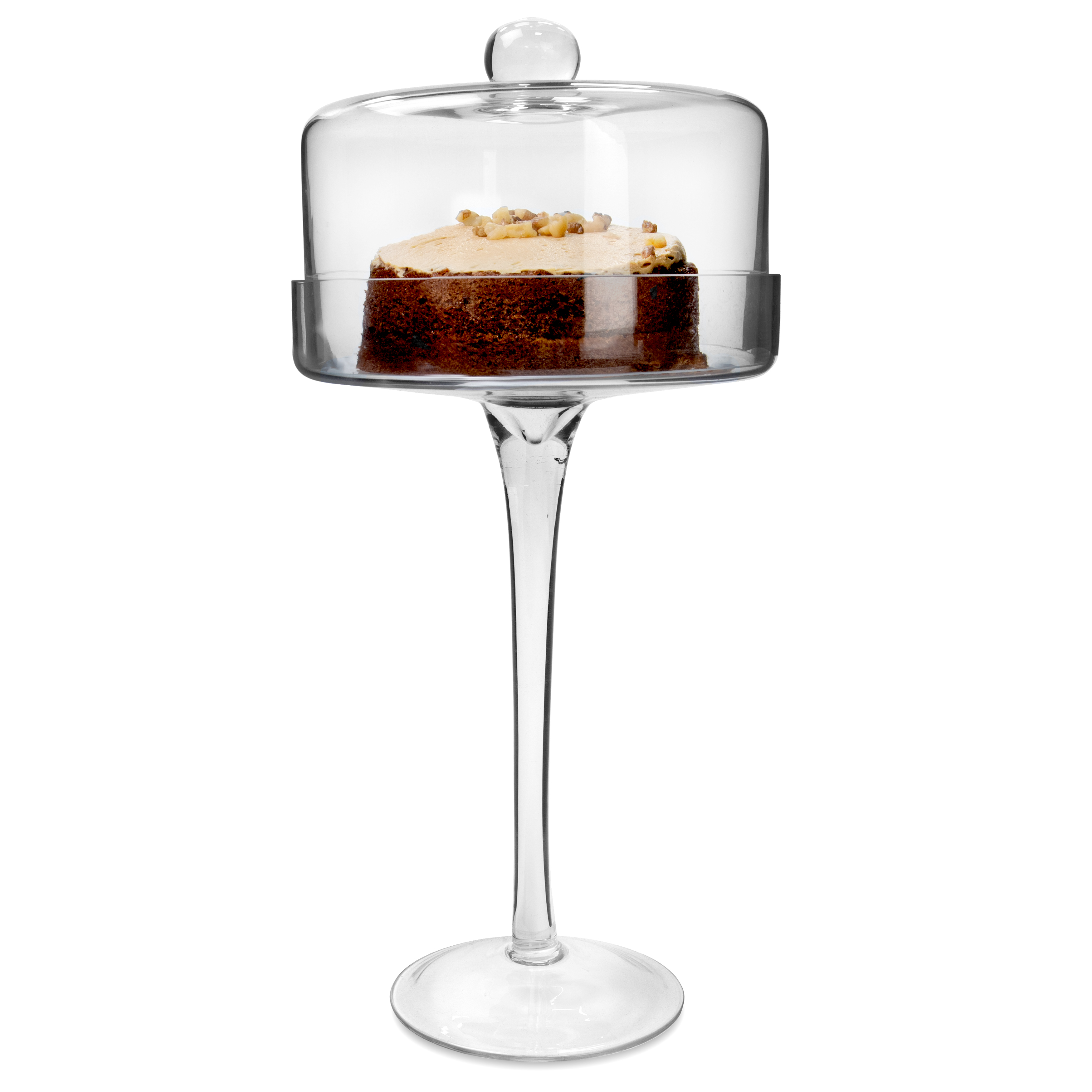 High Glass Cake Stand Dome 38cm