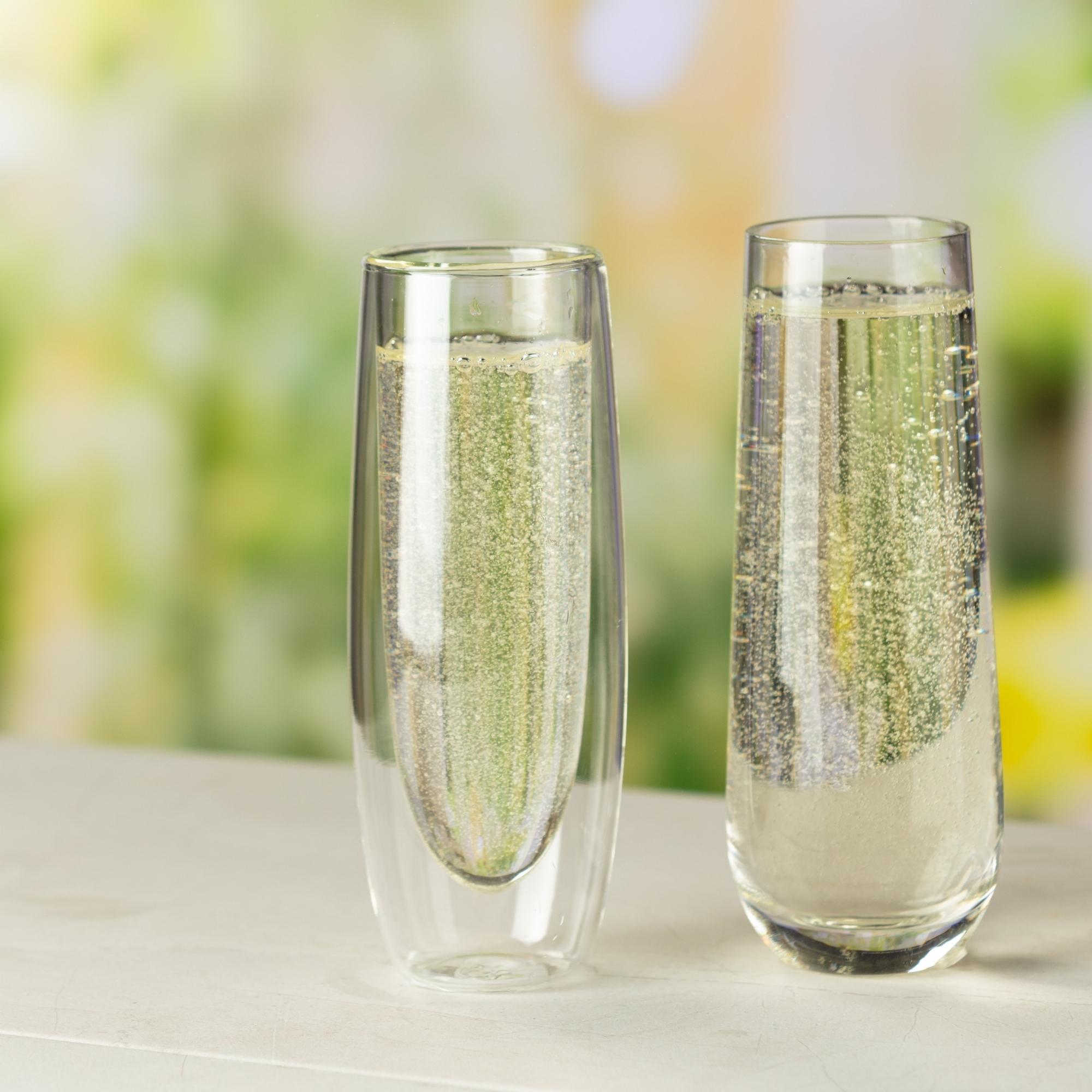 Stemless champagne glasses for sale discount