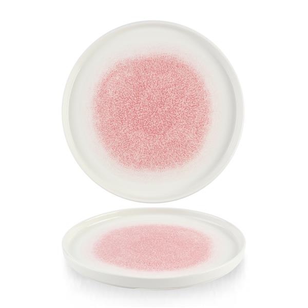 Studio Prints Raku Rose Quartz Pink Chefs` Walled Plate 10.25inch / 26cm
