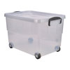 Storage Box with Clip Handles On Wheels 60ltr