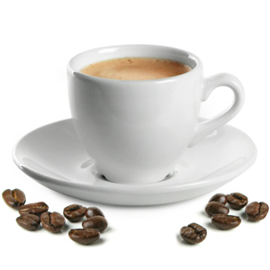 Churchill White Beverage Espresso Cup and Espresso Saucer 3.5oz / 100ml
